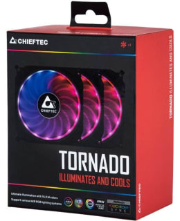 CHIEFTEC 120X120X25MM TORNADO RGB FAN X3 Main Image