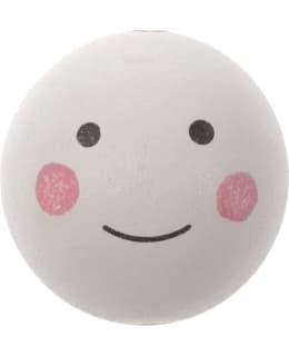 GLOREX KASVOT 2,5CM VALKOINEN PUUHELMI Main Image