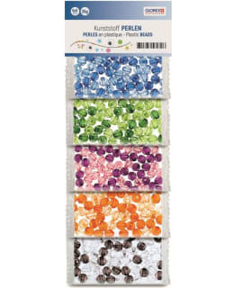 GLOREX 6MM VÄRIKÄS LÄPINÄKYVÄ MUOVIHELMI Main Image