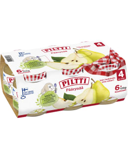 Piltti 6x125g Päärynää hedelmäsose 4kk Main Image