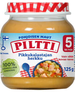Piltti Pohjoisen maut 125g Pikkukalastajan herkku lastenateria 5kk Main Image