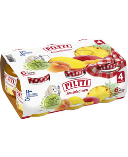 Piltti 6x125g Aurinkoinen hedelmäsose 4kk Main Image