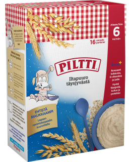 Piltti 2x240g Iltapuuro täysjyvästä puurojauhe 6kk Main Image