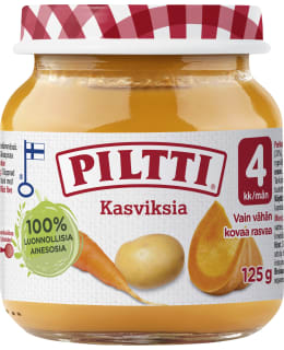Piltti 125g Vegetables children's meal 4 months Main Image