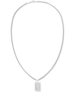 Tommy Hilfiger Texture Flag Dog Tag miesten kaulakoru Main Image