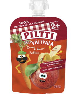 Piltti Iso välipala Omena-banaani-porkkana 2+v 150g välipala annospussi Main Image
