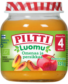 Piltti Luomu Omena-Persikkaa 4kk 125g hedelmäsose Main Image