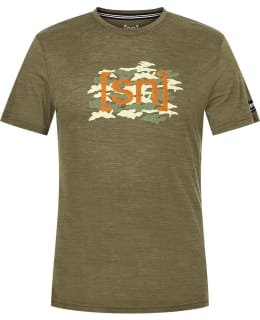 SNATUR CAMOU TEE M SNMP01064 OLIVE MELM Main Image