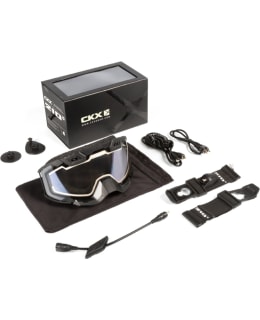 CKX GOGGLE 210° HEATED BLACK/CLEAR LENS Main Image