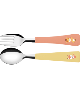TRAMONT FLATWARE SET BABY FRIENDS 2 PCS Main Image