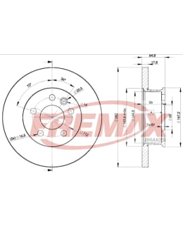 Fremax BD-3012 Brake disc, Front Main Image