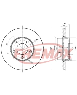 Fremax BD-3272 Brake disc, Front Main Image