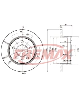 Fremax BD-3806 Brake disc, Taka Main Image