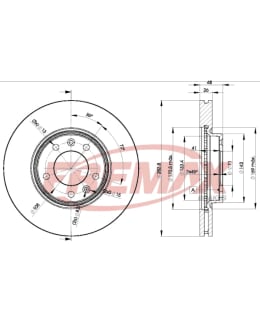 Fremax BD-4685 Brake disc, Front Main Image