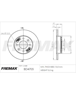 FREMAX BD-4705 JARRULEVY, ETU Main Image