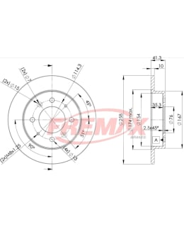 Fremax BD-5020 Brake disc, Taka Main Image