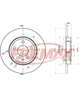 Fremax BD-5316 Brake disc, Taka Main Image