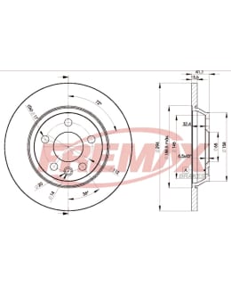 Fremax BD-5609 Brake disc, Taka Main Image
