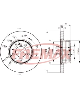 Fremax BD-6402 Brake disc, Front Main Image