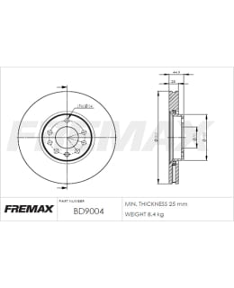 FREMAX BD-9004 JARRULEVY, ETU Main Image