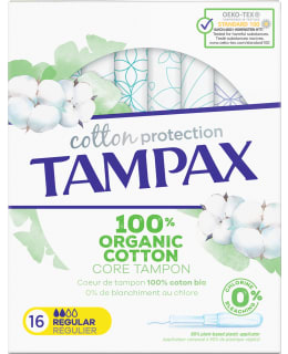 TAMPAX ORGANIC COTTON REGULAR 16 KPL Main Image