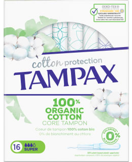 TAMPAX ORGANIC COTTON SUPER 16 KPL Main Image