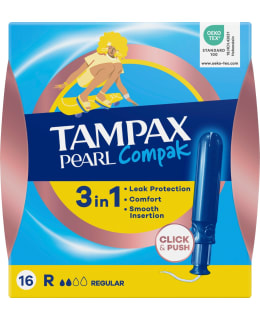 TAMPAX COMPAK PEARL REGULAR 16PCS TAMPON Main Image