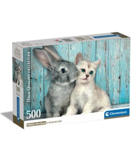 CLEMENTONI HQC CAT&BUNNY 500P PALAPELI Main Image