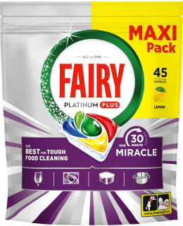 FAIRY PLAT. PLUS AIO 30M 45PCS DISHW.TAB Main Image