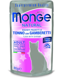 MONGE NAT. TUNA-SHRIMP 80G CAT FOOD Main Image