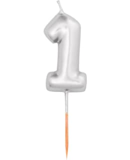 HOPEANVÄRINEN 1 NUMEROKYNTTILÄ Main Image