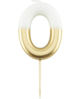 VALKOINEN-KULTA 0 NUMEROKYNTTILÄ Main Image