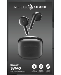 MUSICSOUND SWAG BT NAPPIKUULOKKEET MUSTA Main Image