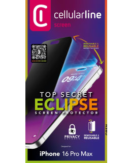 Cellularline Eclipse irrotettava iPhone 16 Pro yksityisyyssuojakalvo Main Image