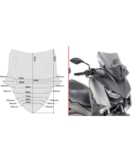 GIVI 323-D2136S SPOILER YAM. X-MAX 300 ( Main Image