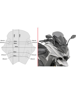 GIVI FUME' WINDSCREEN KYMCO AK 550 Main Image