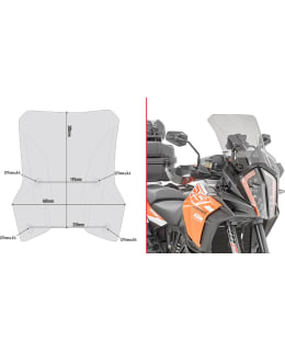 GIVI SPECIFIC SCREEN, SMOKED 38 X 40 CM Main Image