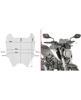 GIVI 323-A1164 SPECIFIC SCREEN HONDA CB1 Main Image