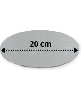 DECORA SILVER ROUND 20CM 3MM CAKE BOARD Main Image