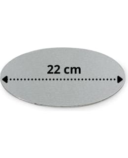 DECORA SILVER ROUND 22CM 3MM CAKE BOARD Main Image