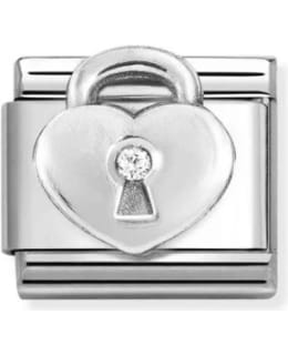NOMINATION CZ SILVER PADLOCK 330311/19 Main Image