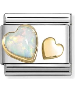 NOMINATION CL 030520/10 W OPAL HEART PAL Main Image