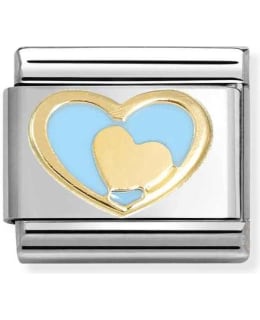 NOMINATION CL 030283/31 HEART BLUE PIEC Main Image