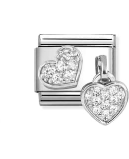 NOMINATION CL 331817/15 PAVÈ 2HEARTS PAL Main Image