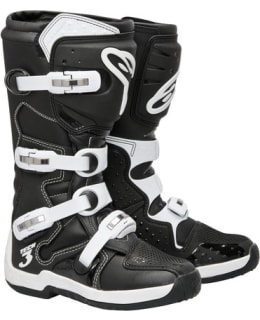 Alpinestars Tech 3 mustat/valkoiset crossikengät Main Image