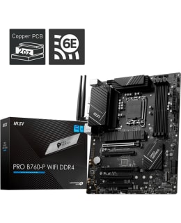 MSI PRO B760-P WIFI DDR4 LGA1700 MATX MB Main Image