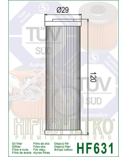 HIFLO ÖLJYNSUODATIN HF631 Main Image