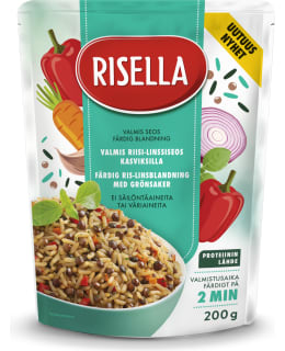 Risella Rice, lentils, vegetable mixture 200g Main Image