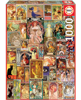 EDUCA ART NOUVEAU POSTER COLLAGE 1000P Main Image