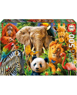EDUCA WILD ANIMAL COLLAGE 500P PALAPELI Main Image